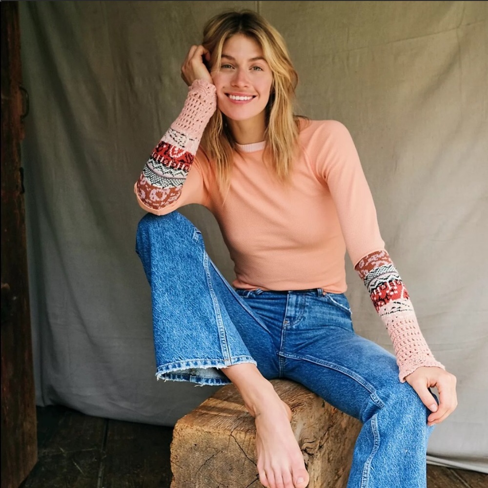 Free People In The Mix Cuff Top